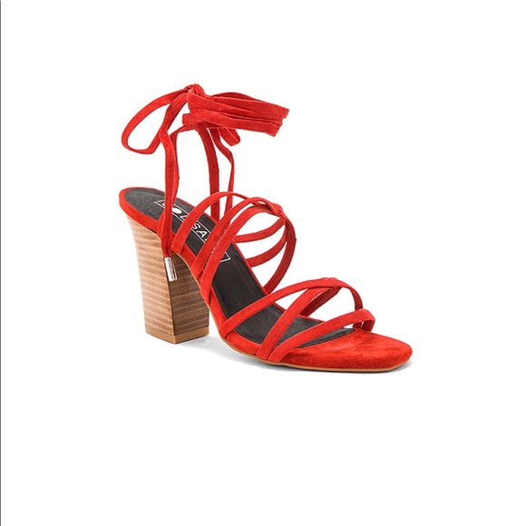 Sol Sana Layla Heel in Flame Suede - Picture 2 of 8